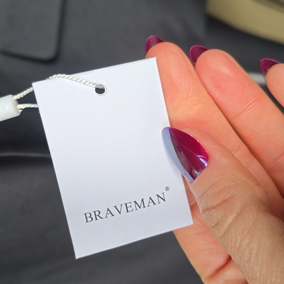 Braveman Men's Mod Mp200-05 Charcoal Gray Two-piece Suit 50r 44w NWT - Picture 6 of 17